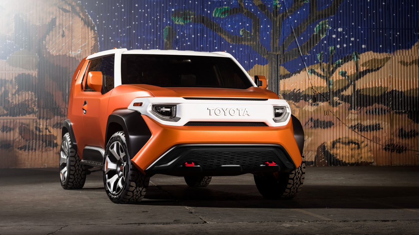 Обои новый концепт грузовика toyota, Тойота FJ Крузер, Тойота hilux, toyota c-hr, toyota в разрешении 1366x768