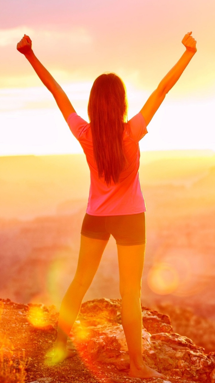 Обои солнечный свет, утро, восход солнца, лето, свет в разрешении 720x1280