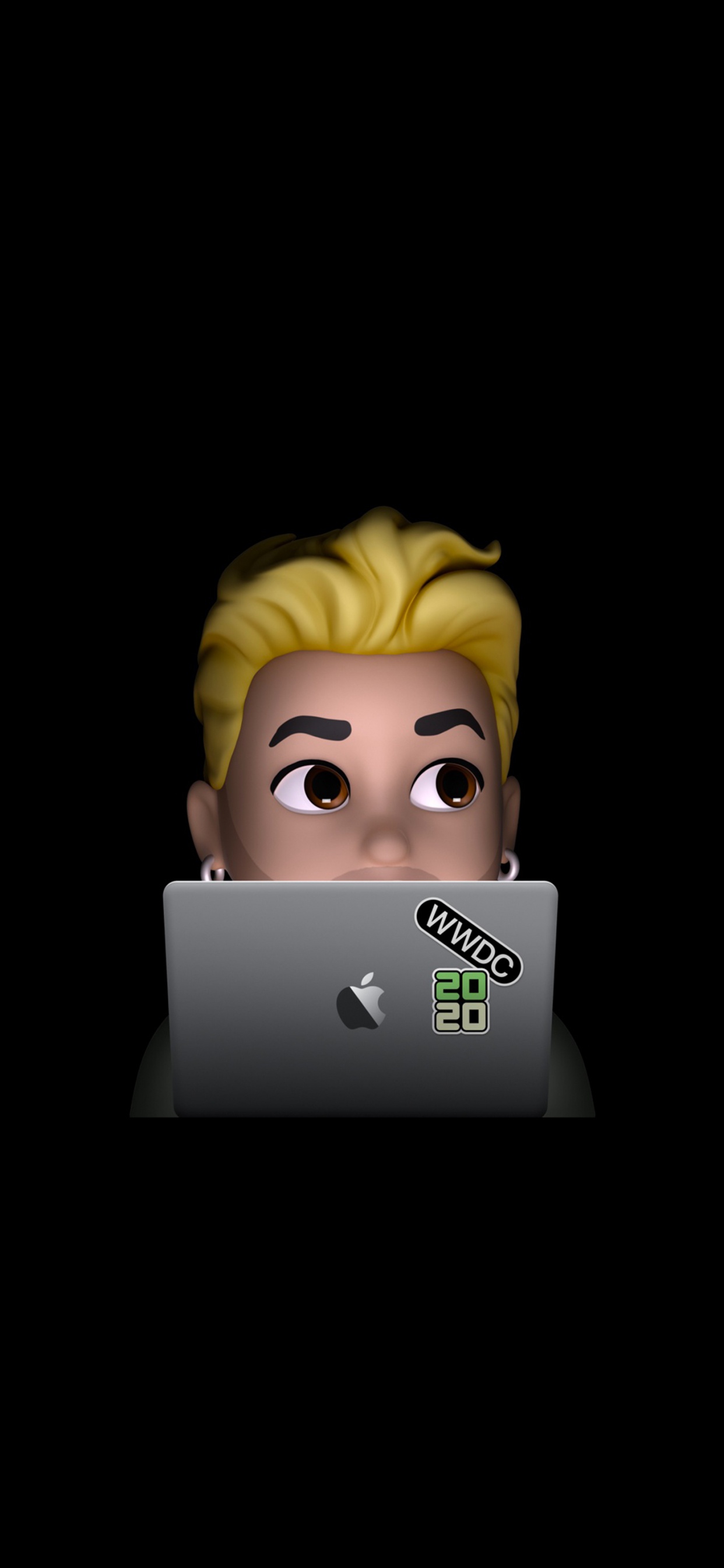 Обои apple, амолед, iPhone, WWDC 2020, яблоко в разрешении 1242x2688