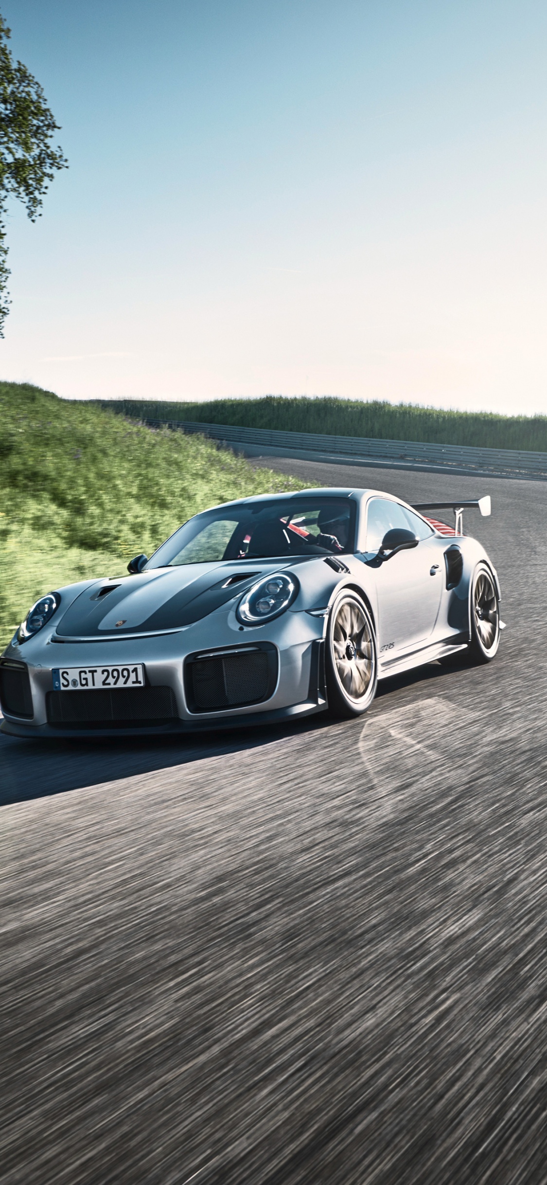 Обои porsche 911 gt2, porsche 911 gt3, Порше, 2018 Порше 911 ГТ2 РС, авто в разрешении 1125x2436