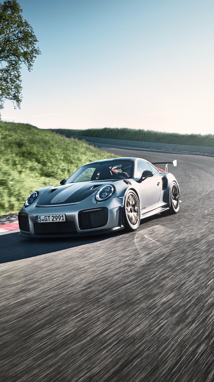 Обои porsche 911 gt2, porsche 911 gt3, Порше, 2018 Порше 911 ГТ2 РС, авто в разрешении 750x1334