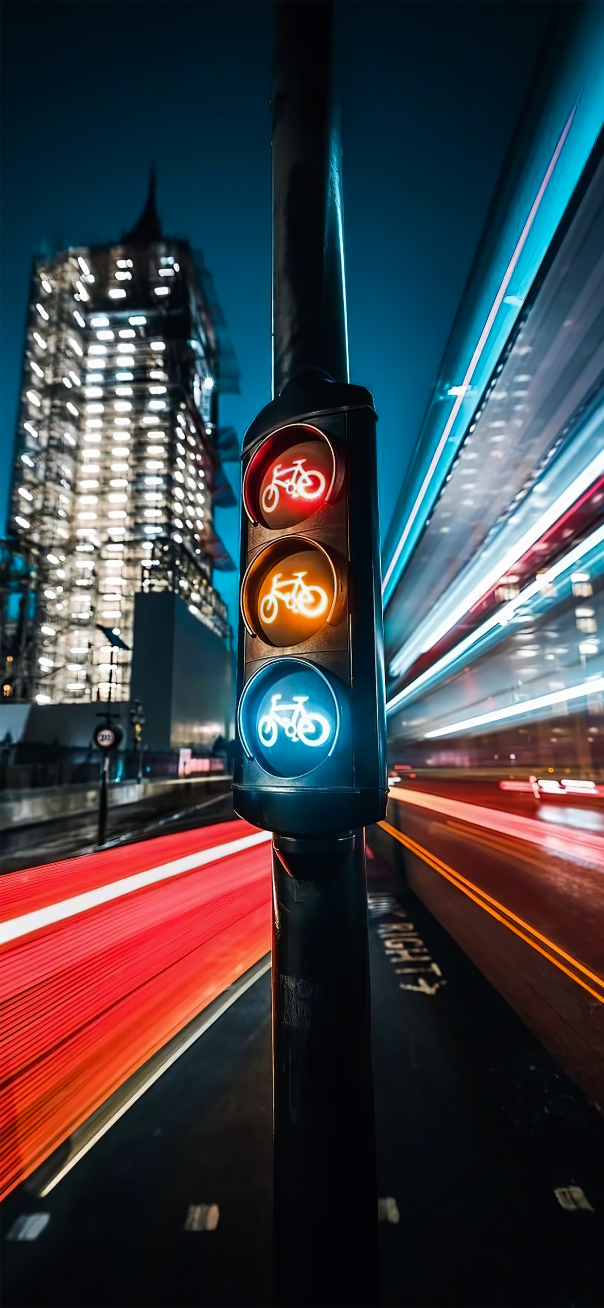 Обои свет, автомобильное освещение, здание, инфраструктура, электричество в разрешении 1242x2688