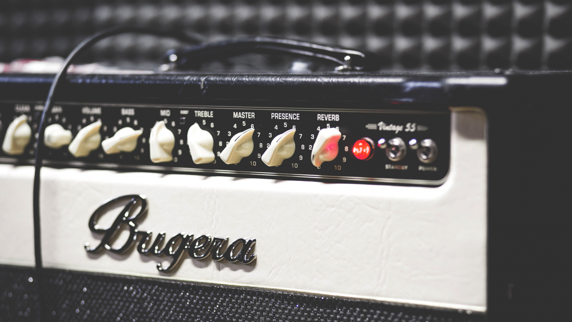 Обои гитарный усилитель, усилитель, гитара, электрогитара, электронный инструмент в разрешении 1920x1080