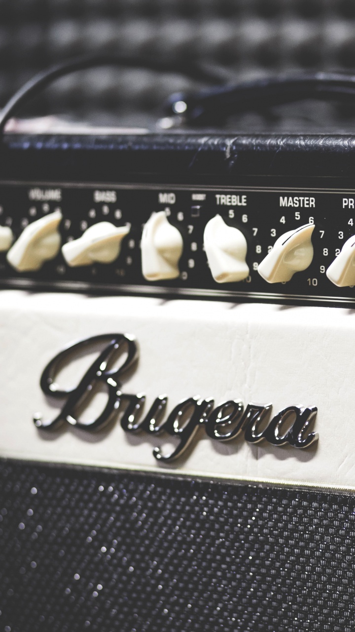 Обои гитарный усилитель, усилитель, гитара, электрогитара, электронный инструмент в разрешении 720x1280