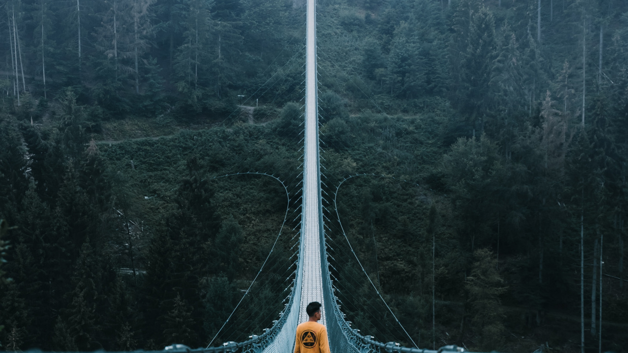 Обои путешествие, приключения, Путешествия и приключения, мост, путеводитель в разрешении 1280x720