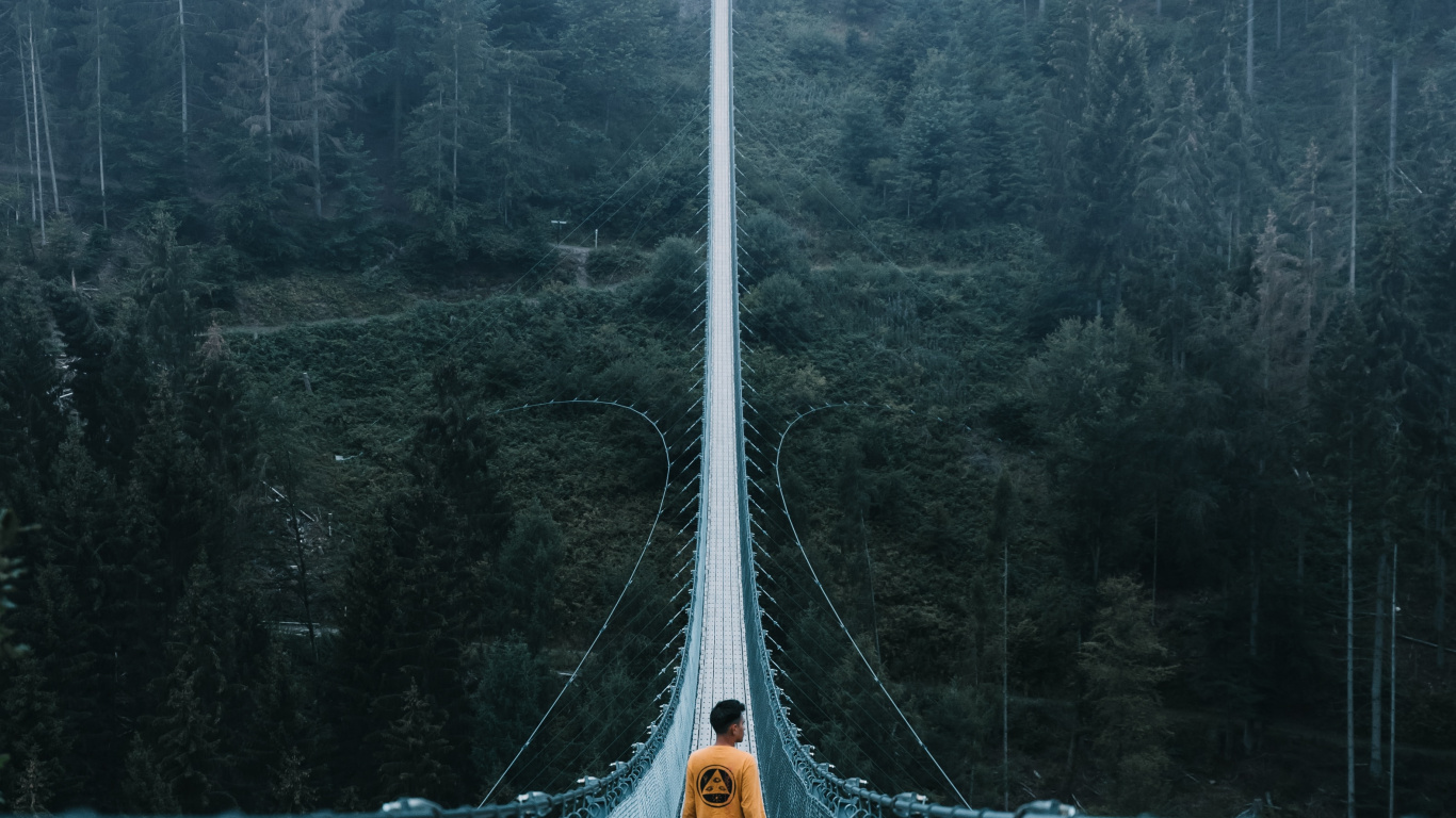 Обои путешествие, приключения, Путешествия и приключения, мост, путеводитель в разрешении 1366x768