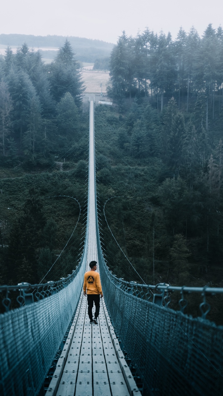 Обои путешествие, приключения, Путешествия и приключения, мост, путеводитель в разрешении 720x1280