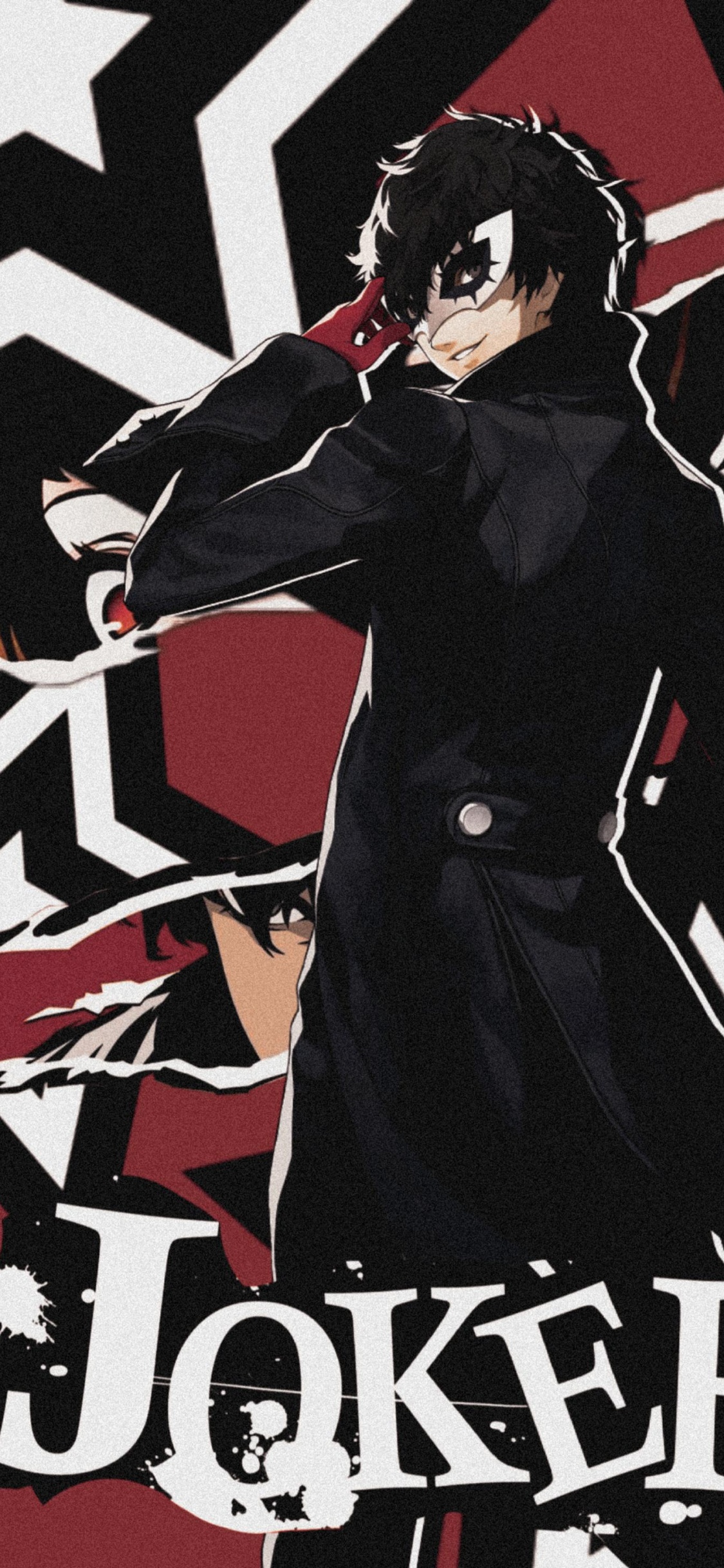 Обои Джокер, постер, арт, рукав, жест в разрешении 1125x2436