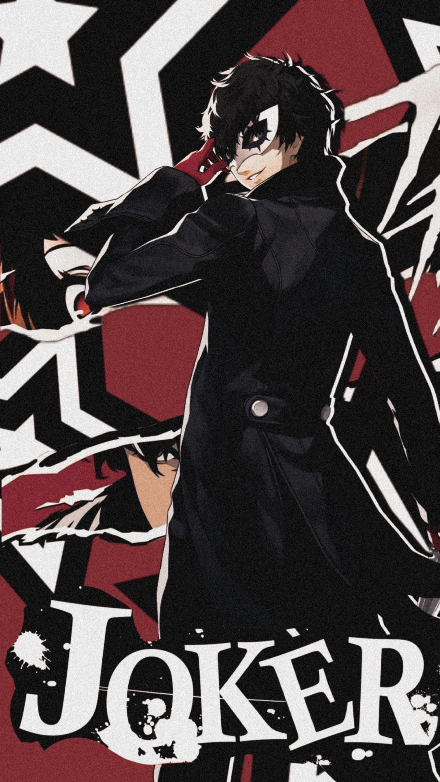 Обои Джокер, постер, арт, рукав, жест в разрешении 1440x2560