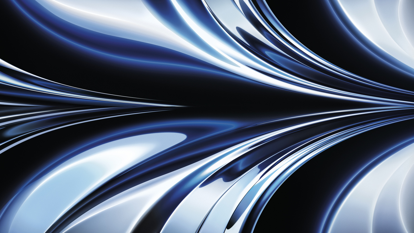 Обои MacBook Air M2 – Официальные обои – Midnight в разрешении 1366x768