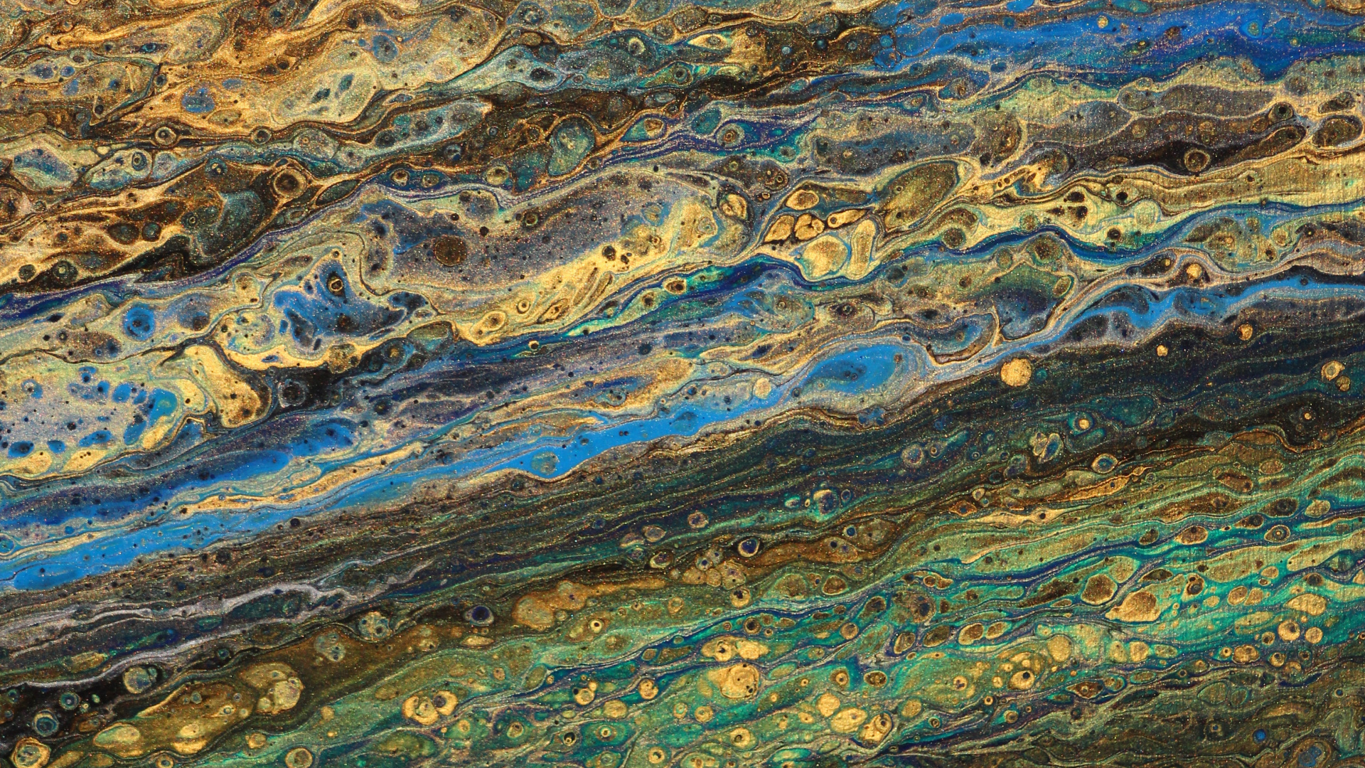 Обои узор, живопись, желтый, геология, отражение в разрешении 1920x1080