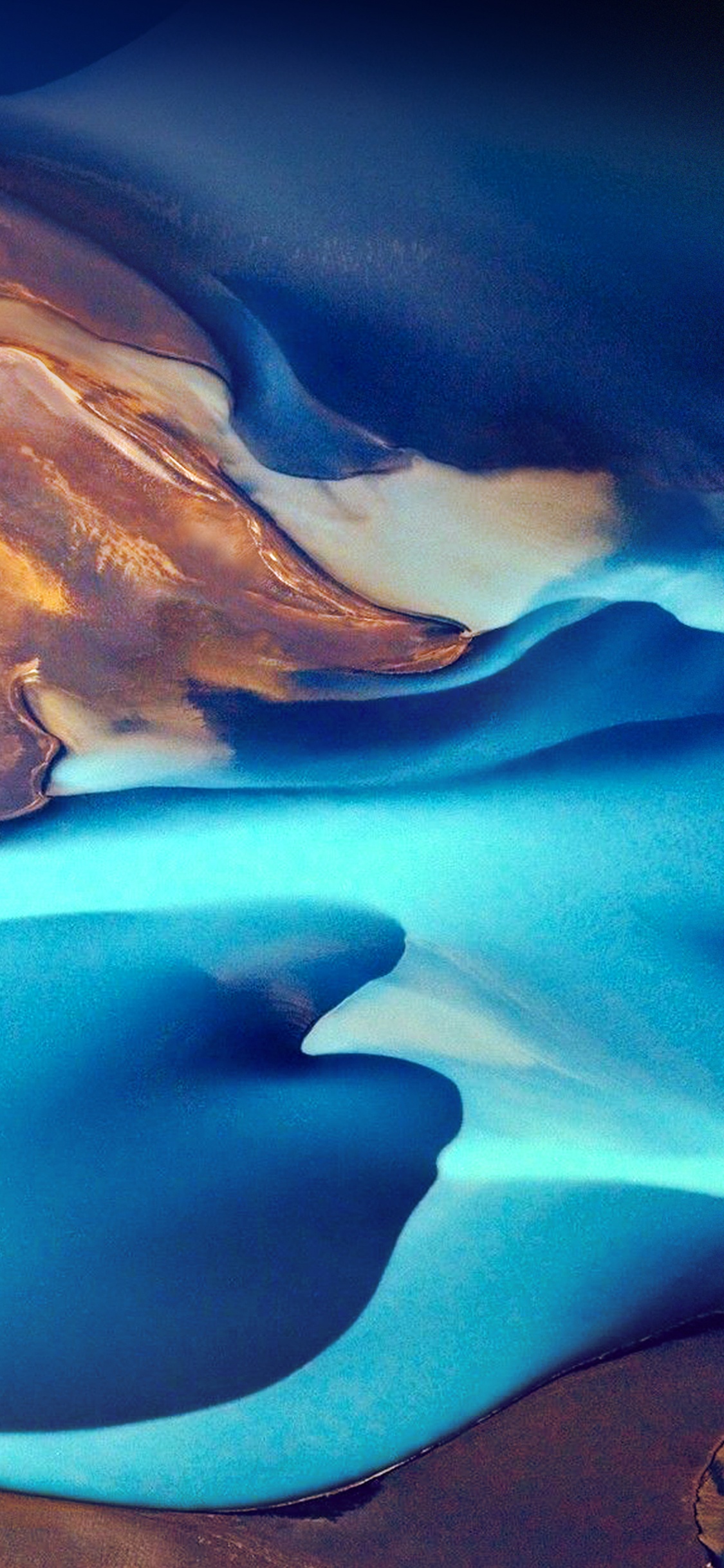 Обои пейзаж, природа, облако, ледяная форма, вода в разрешении 1125x2436