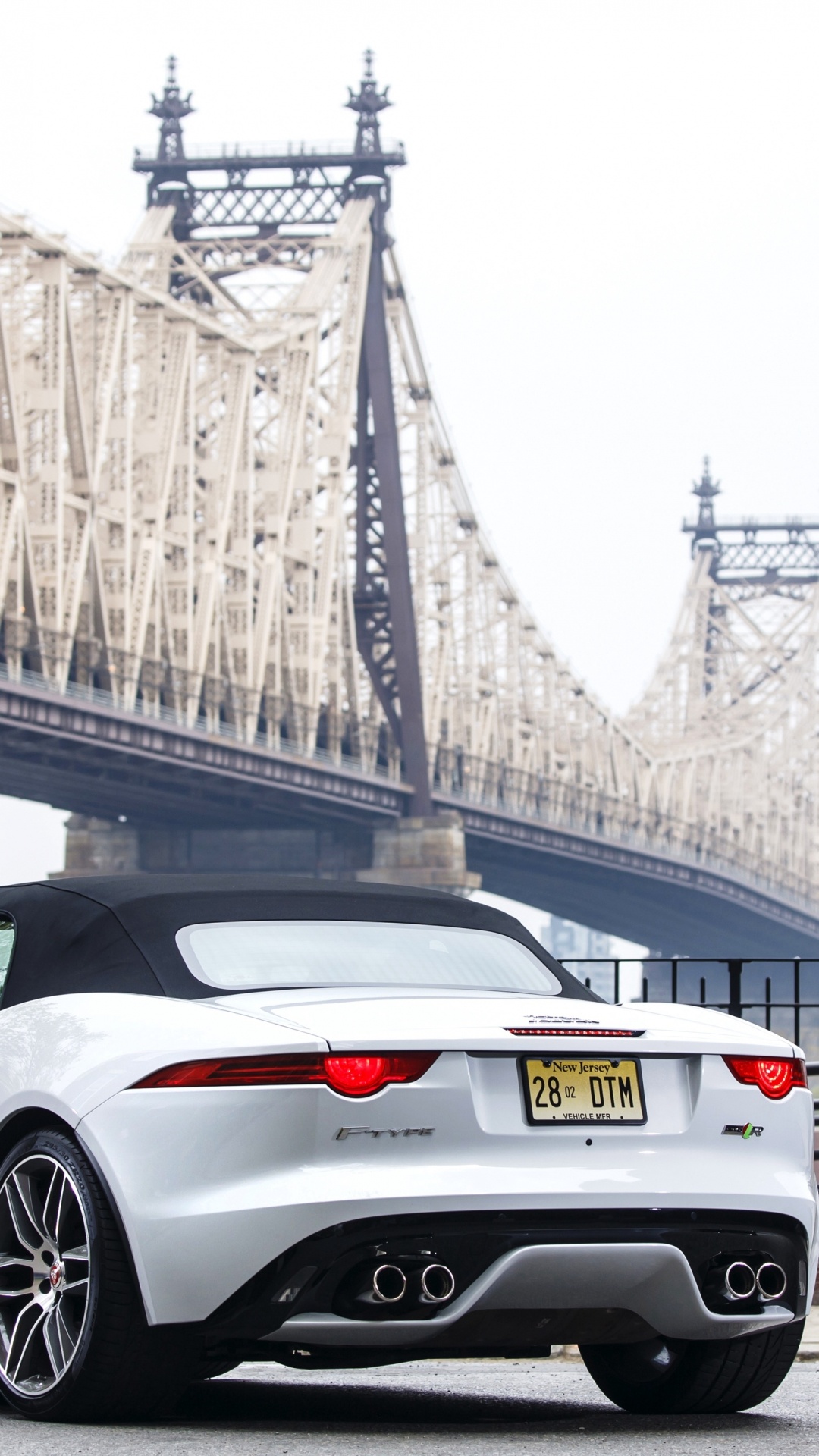 Обои Квинсборо Мост, автомобили jaguar, авто, Jaguar F-Pace, Ягуар ХФ 2016 в разрешении 1080x1920