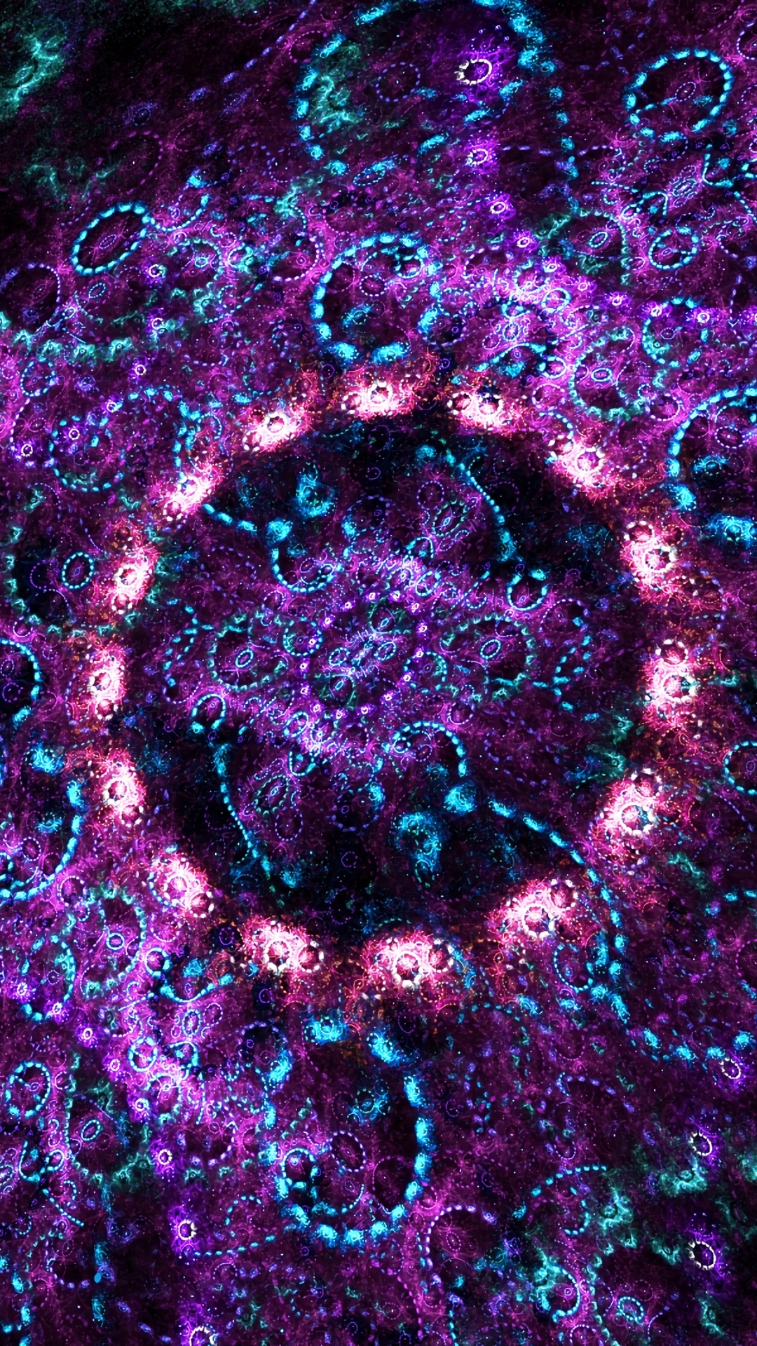 Обои вода, риф, психоделическое искусство, спецэффекты, морская биология в разрешении 1080x1920