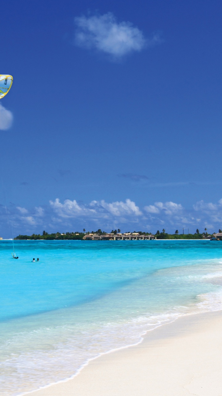 Обои пляж, Шесть Чувств Лааму, море, океан, Карибский бассейн в разрешении 720x1280