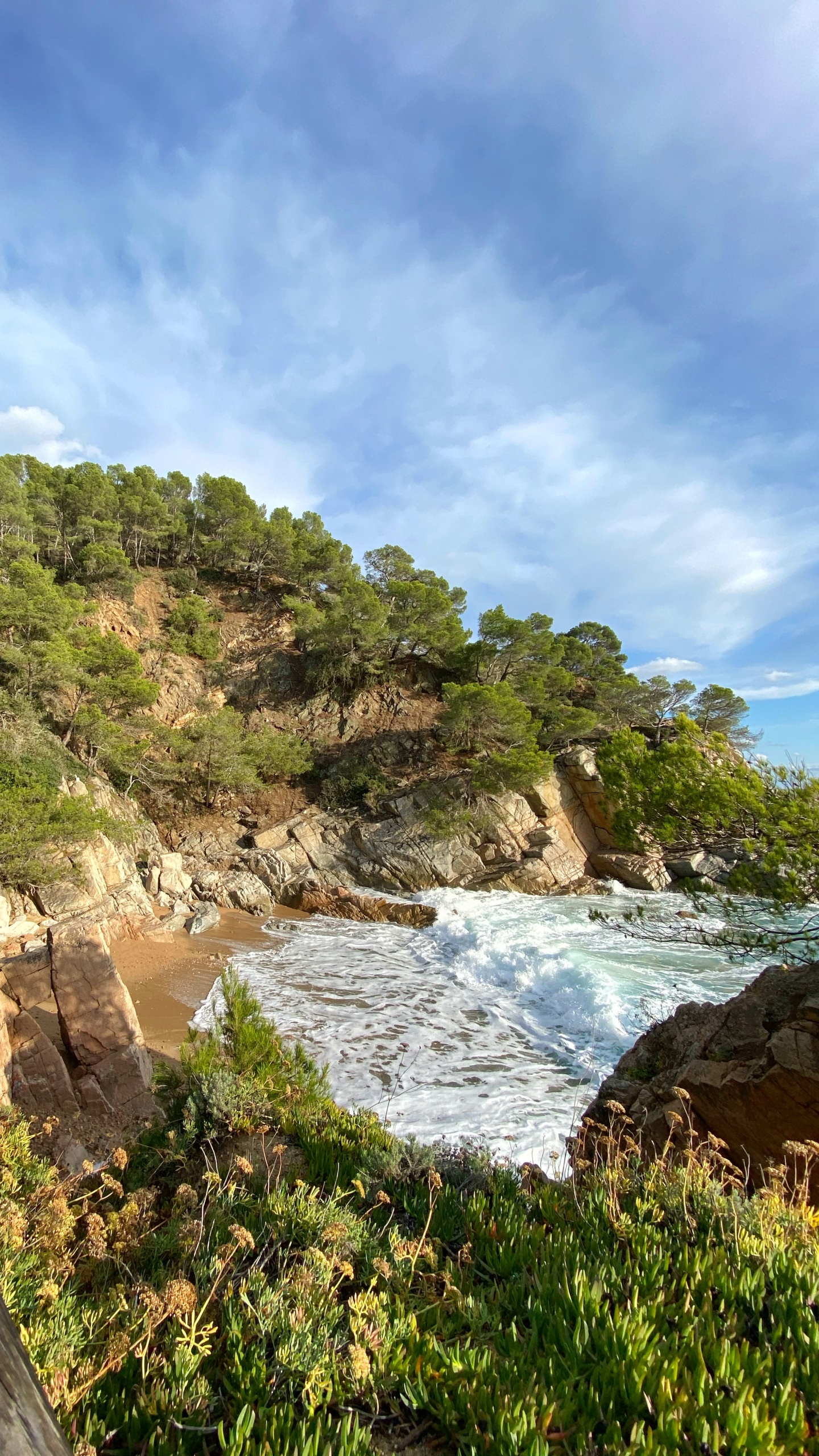 Обои побережье, гидроресурсы, море, мыс, природный ландшафт в разрешении 1440x2560