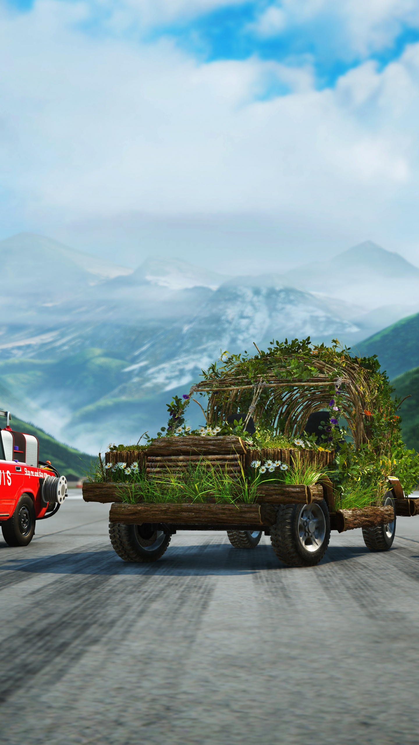 Обои Гранд Тур Игры, playstation 4, транспорт, авто, гора в разрешении 1440x2560