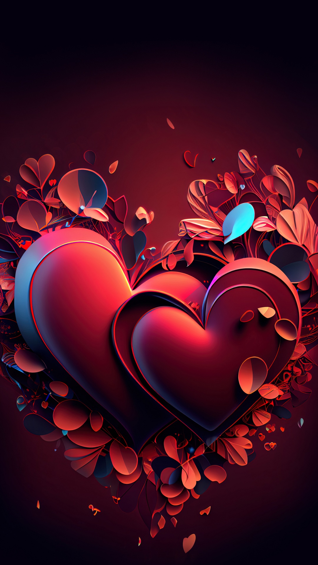 Обои арт, живопись, цифровое искусство, графический дизайн, коллаж в разрешении 1080x1920