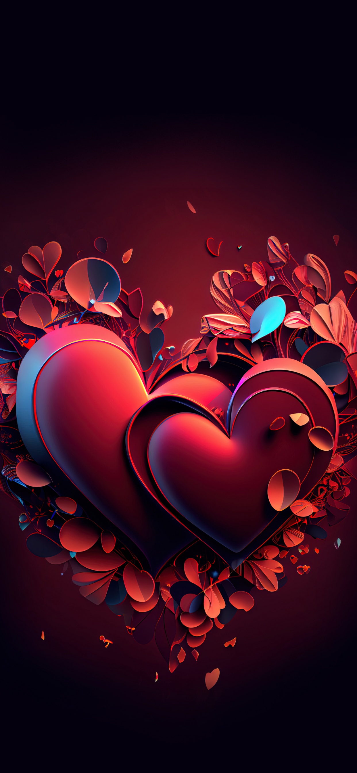 Обои арт, живопись, цифровое искусство, графический дизайн, коллаж в разрешении 1242x2688