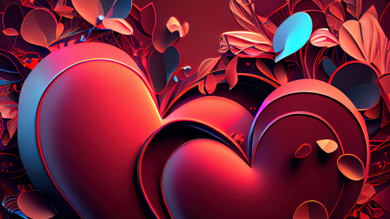 Обои арт, живопись, цифровое искусство, графический дизайн, коллаж в разрешении 1280x720