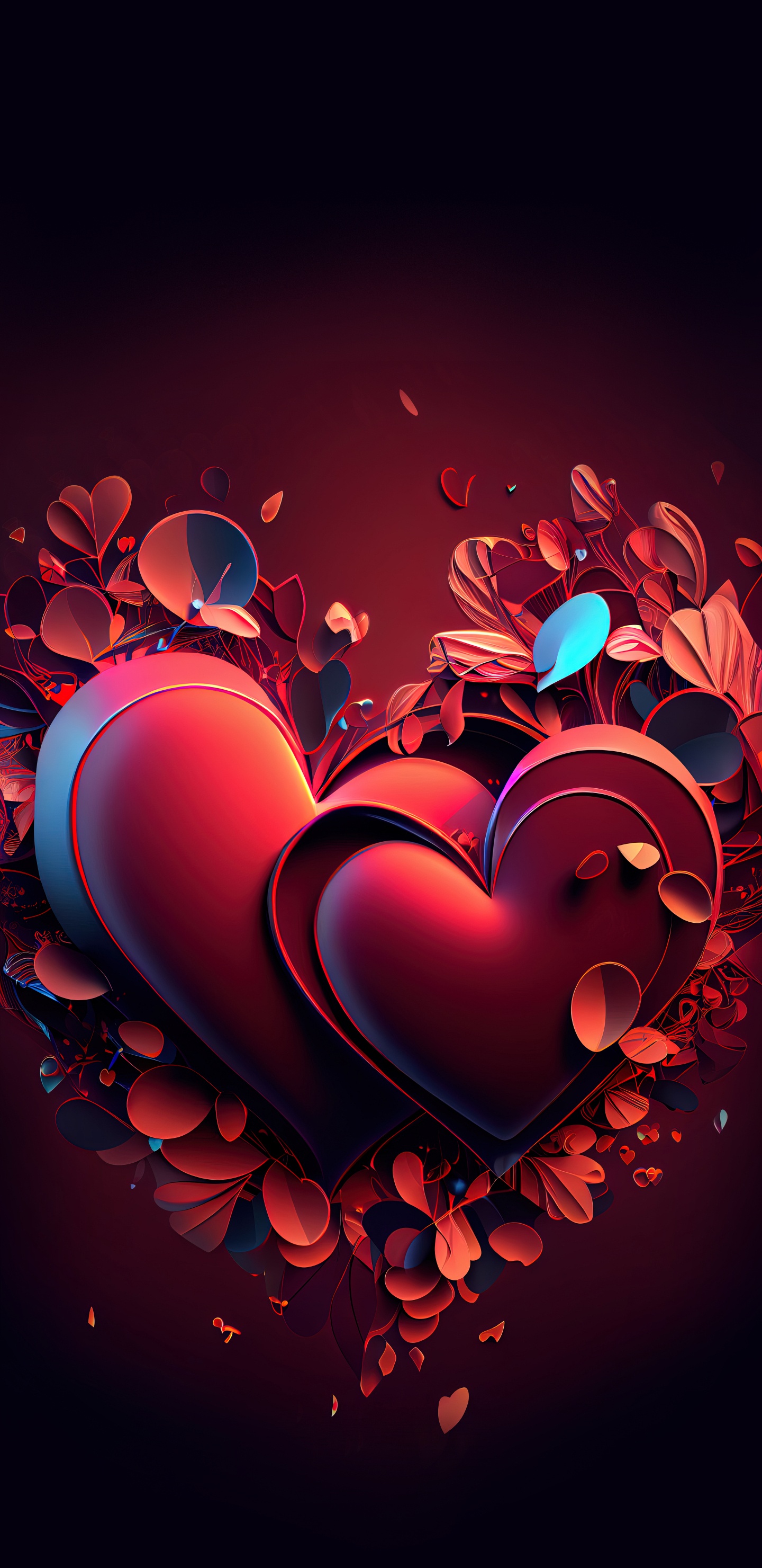 Обои арт, живопись, цифровое искусство, графический дизайн, коллаж в разрешении 1440x2960