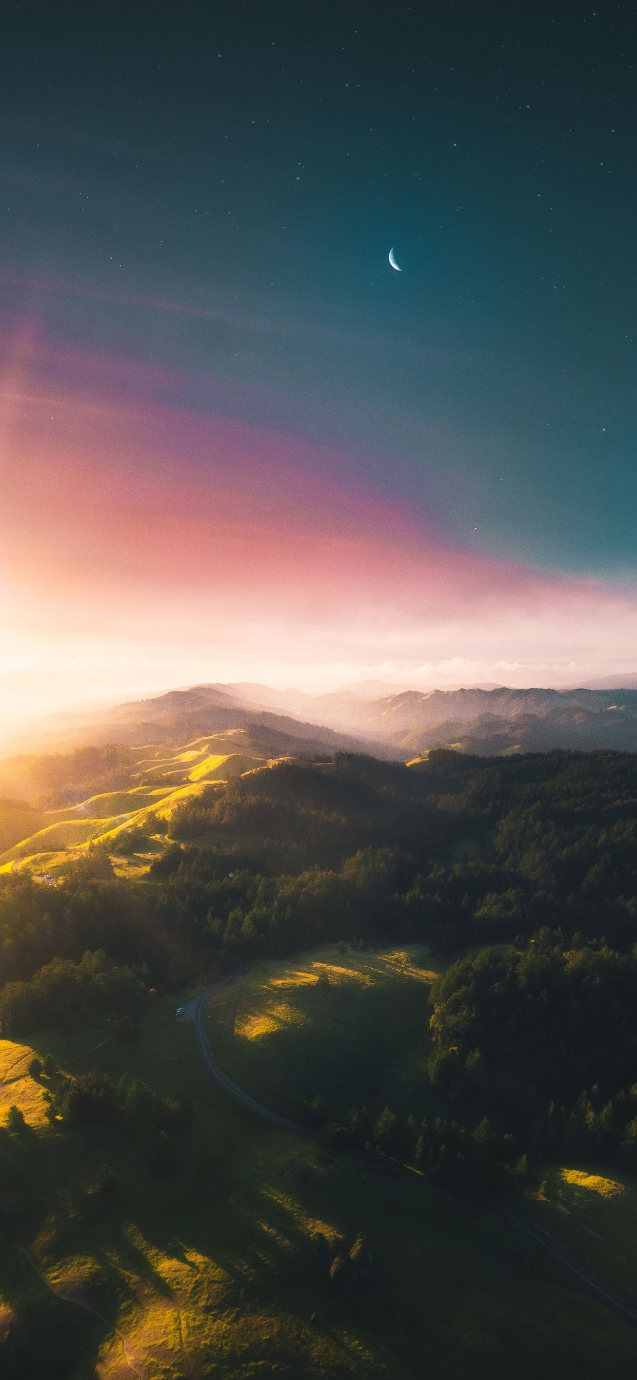 Обои горный хребет, гора, облако, атмосфера, экорегион в разрешении 1242x2688