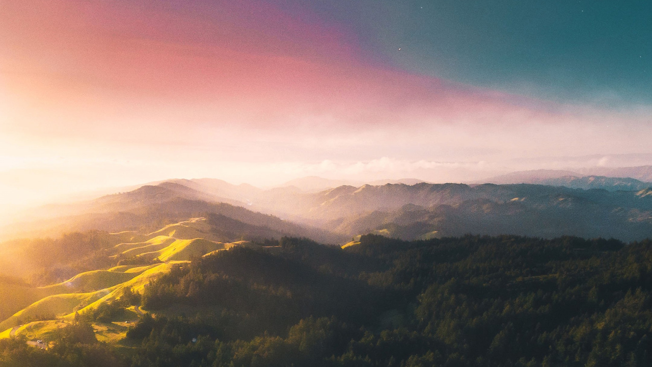 Обои горный хребет, гора, облако, атмосфера, экорегион в разрешении 1280x720