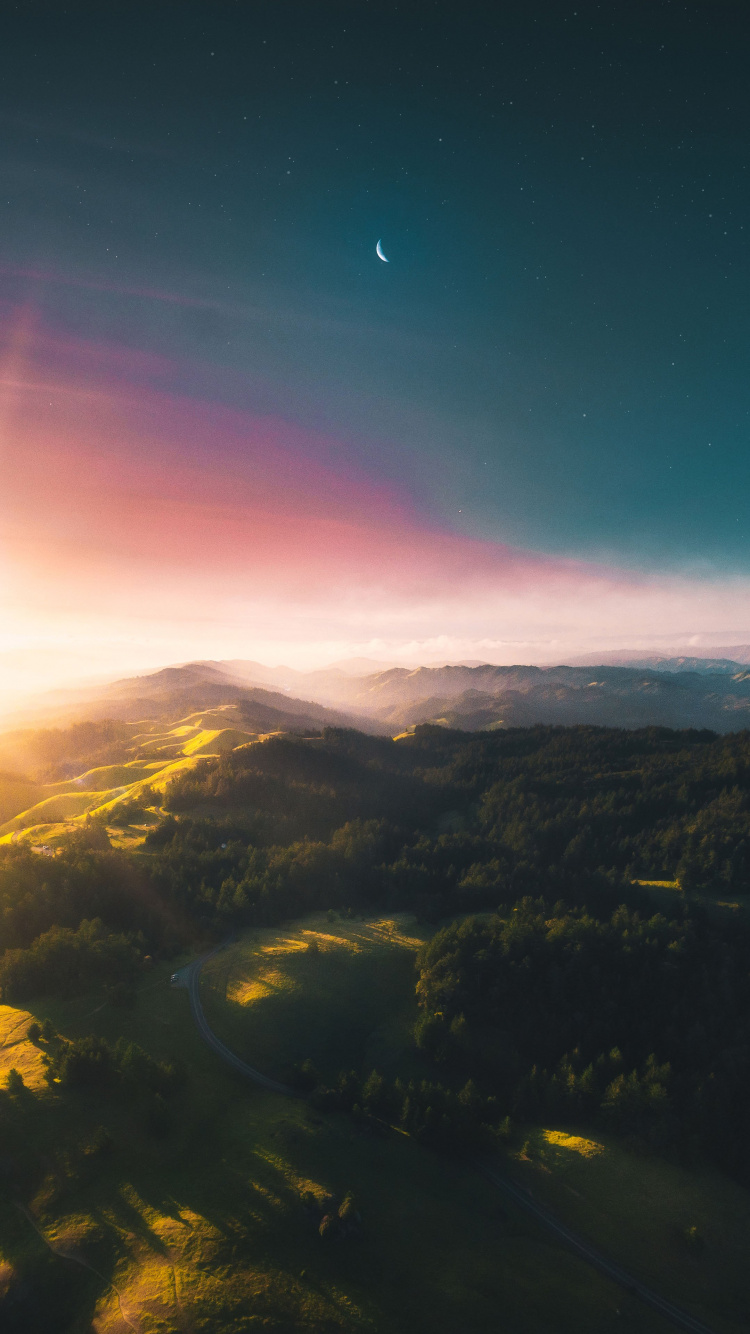 Обои горный хребет, гора, облако, атмосфера, экорегион в разрешении 750x1334