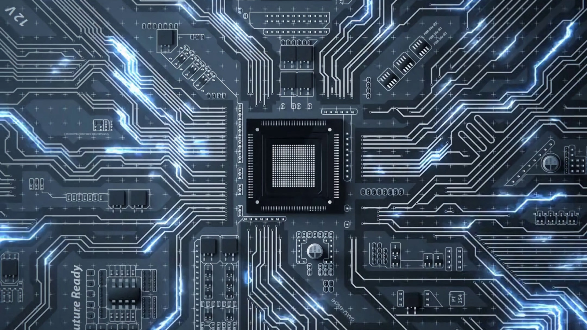 Обои интегральная схема, ЦПУ, микропроцессор, набор микросхем, электроника в разрешении 1920x1080
