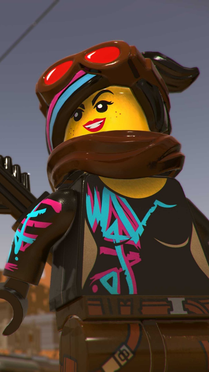 Обои Лего Фильм 2 Видеоигра, Эммет Brickowski, Уорнер Бразерс, игрушка, коричневый цвет в разрешении 720x1280