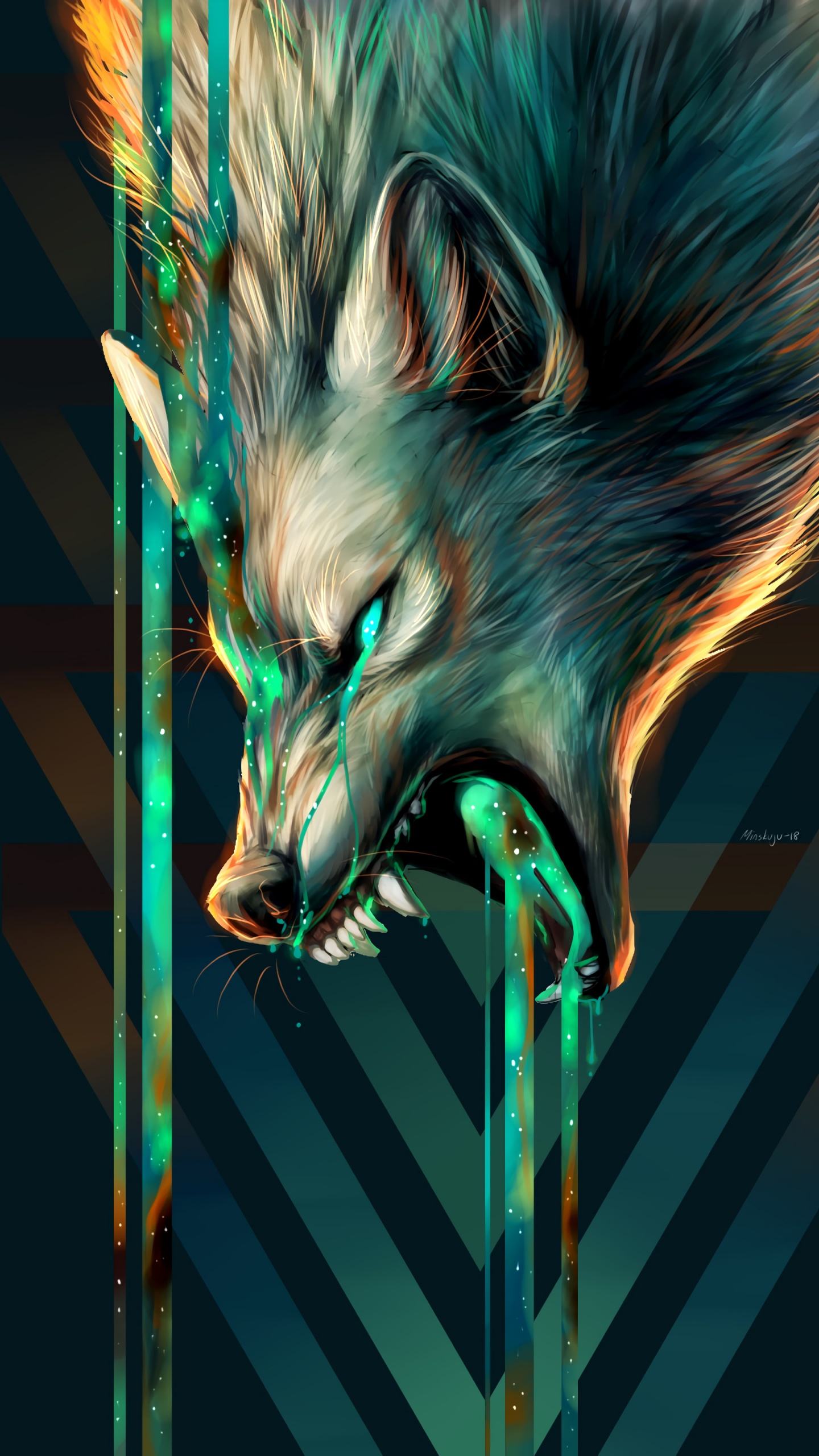 Обои балахон, motorola moto e7 plus, мифическое существо, бакенбарды, арт в разрешении 1440x2560