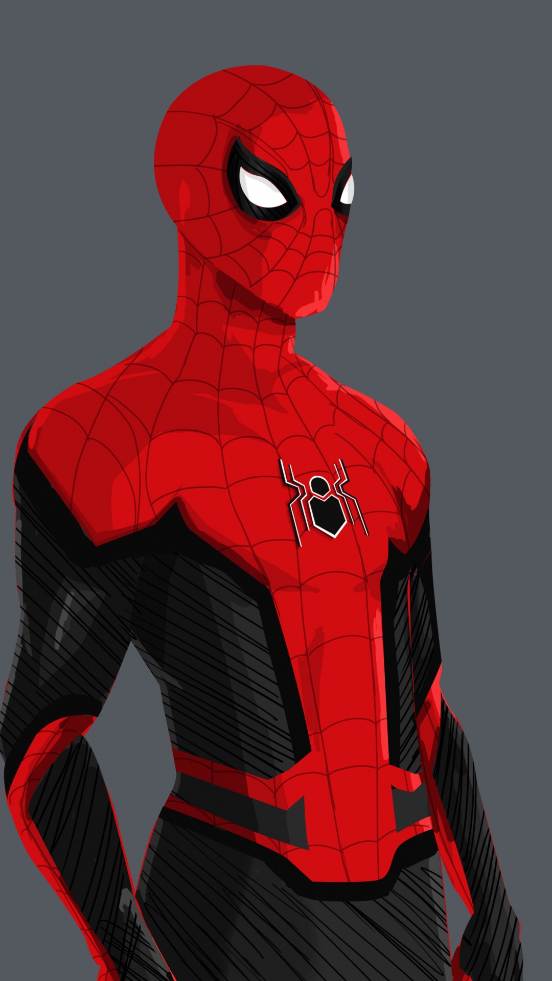 Обои Человек-паук Возвращение домой, арт, концепт арт, человек-паук, супергерой в разрешении 1080x1920
