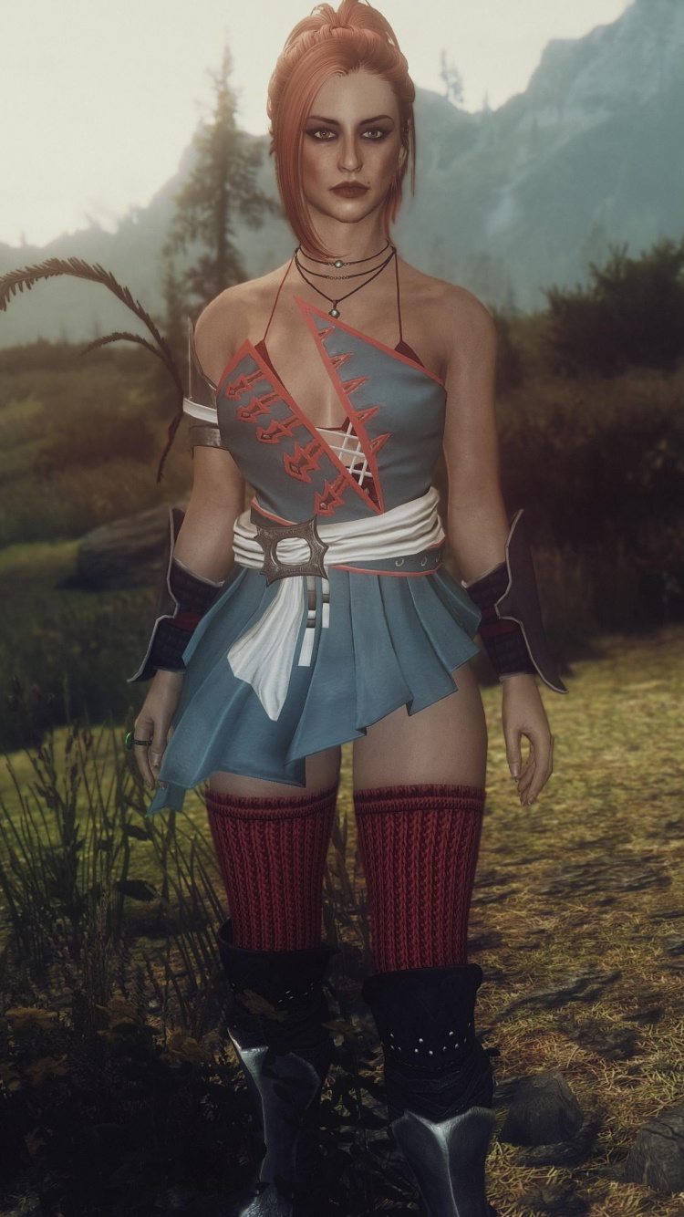 Обои дерево, экорегион, лес, трава, девушка в разрешении 750x1334