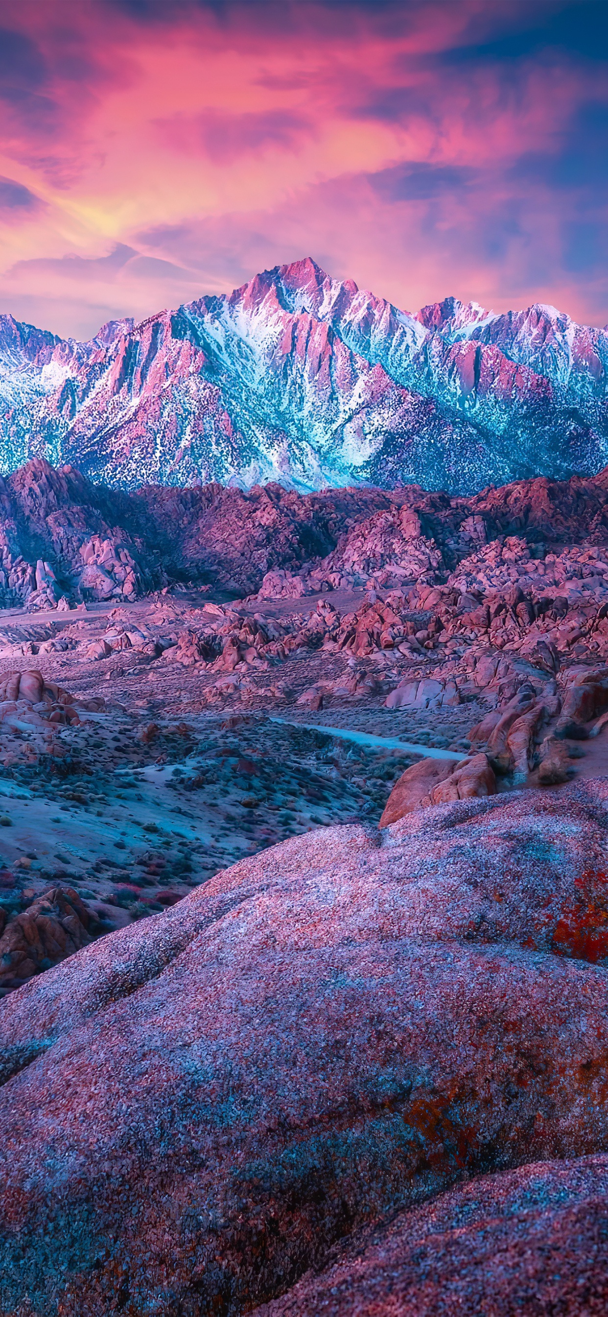 Обои природа, облако, атмосфера, гора, экорегион в разрешении 1242x2688