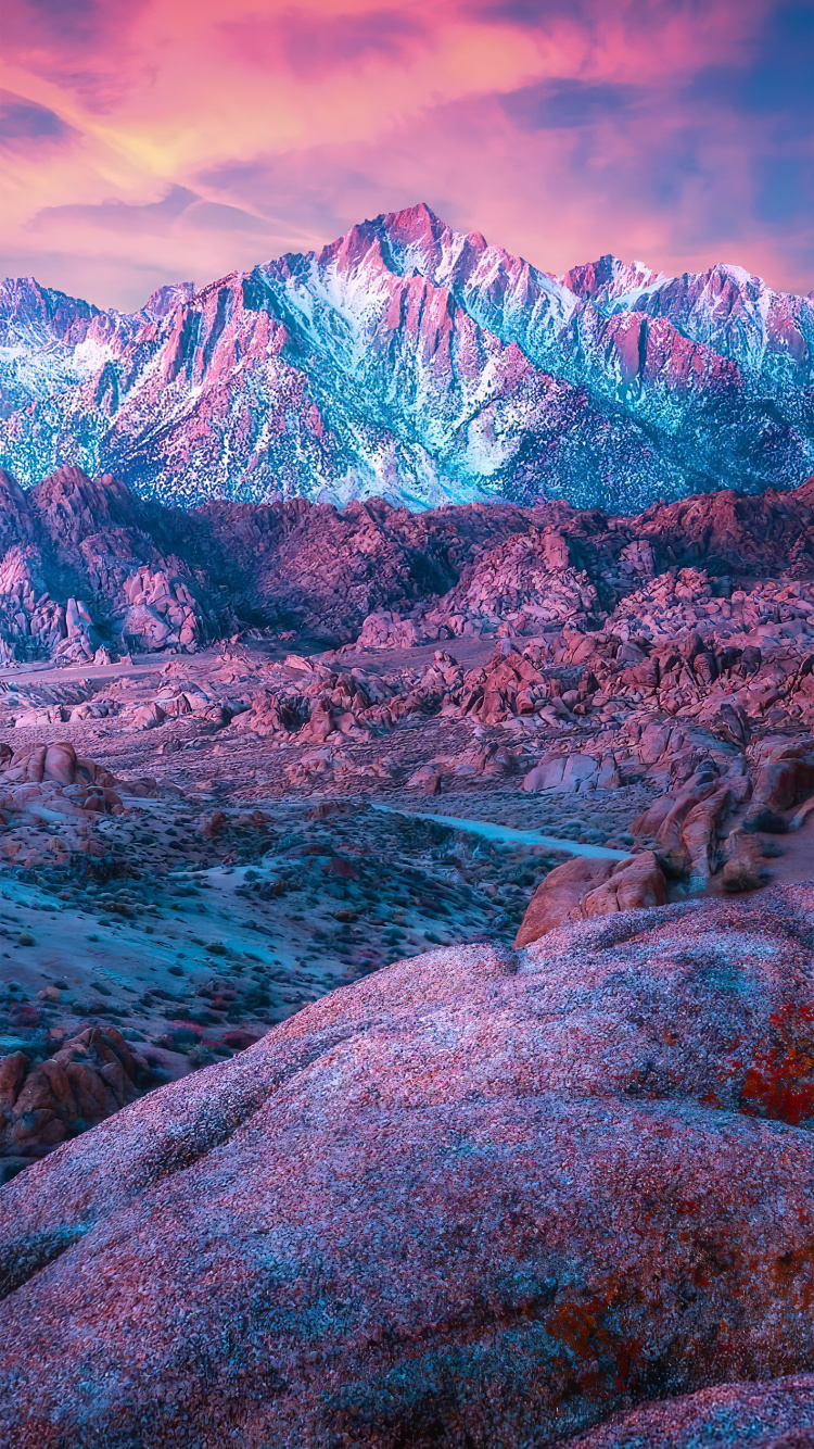 Обои природа, облако, атмосфера, гора, экорегион в разрешении 750x1334