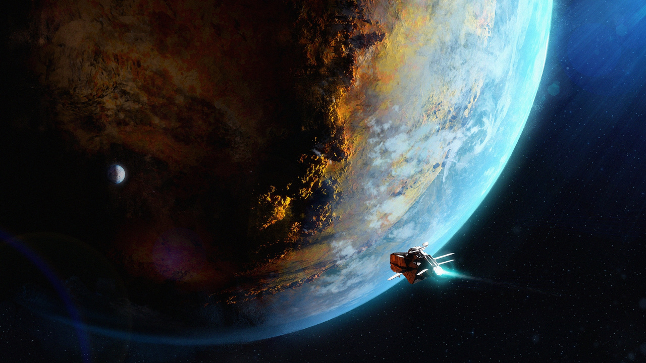 Обои цифровое искусство, арт, артист, атмосфера, глаз в разрешении 1280x720