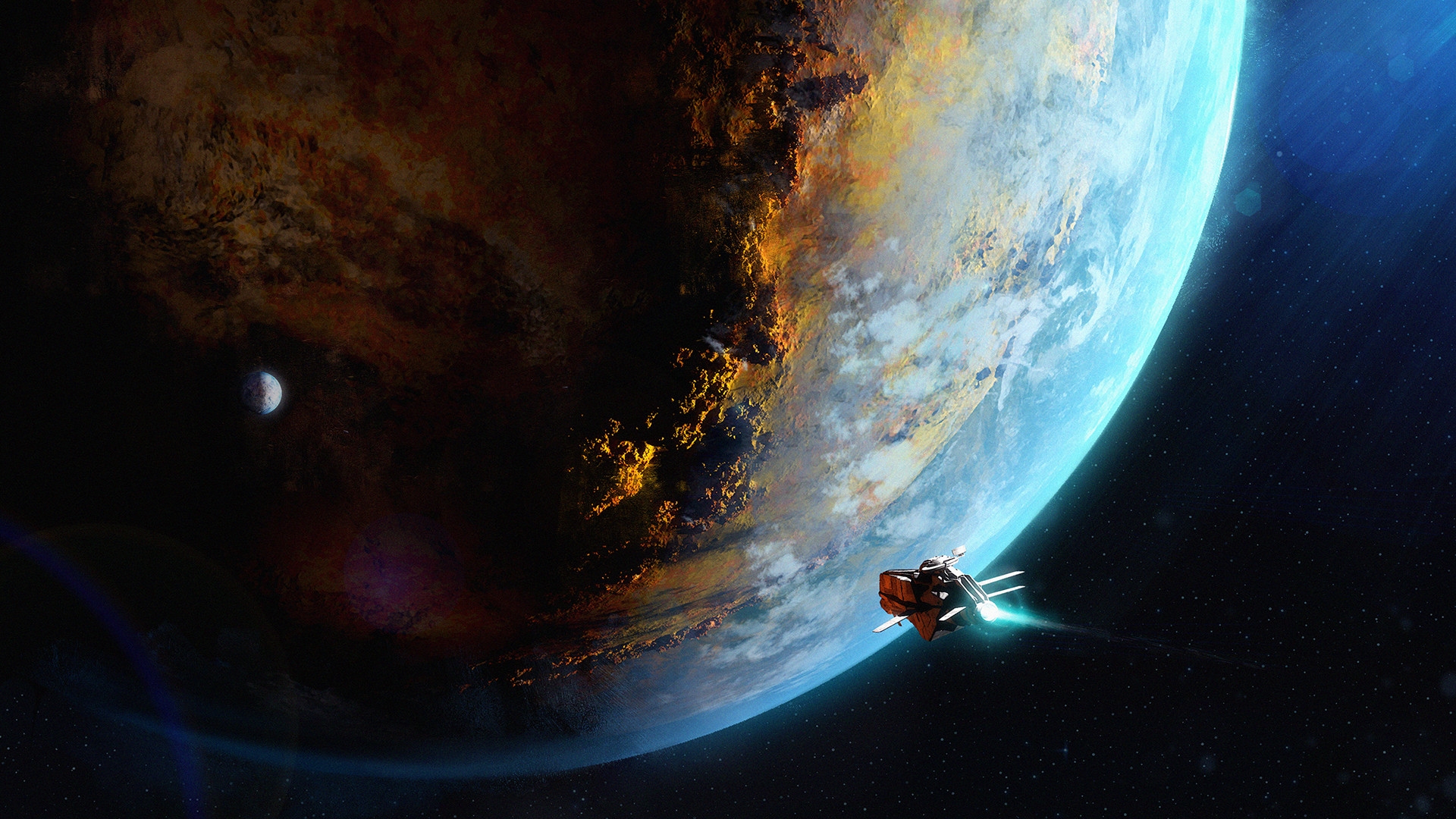 Обои цифровое искусство, арт, артист, атмосфера, глаз в разрешении 1920x1080