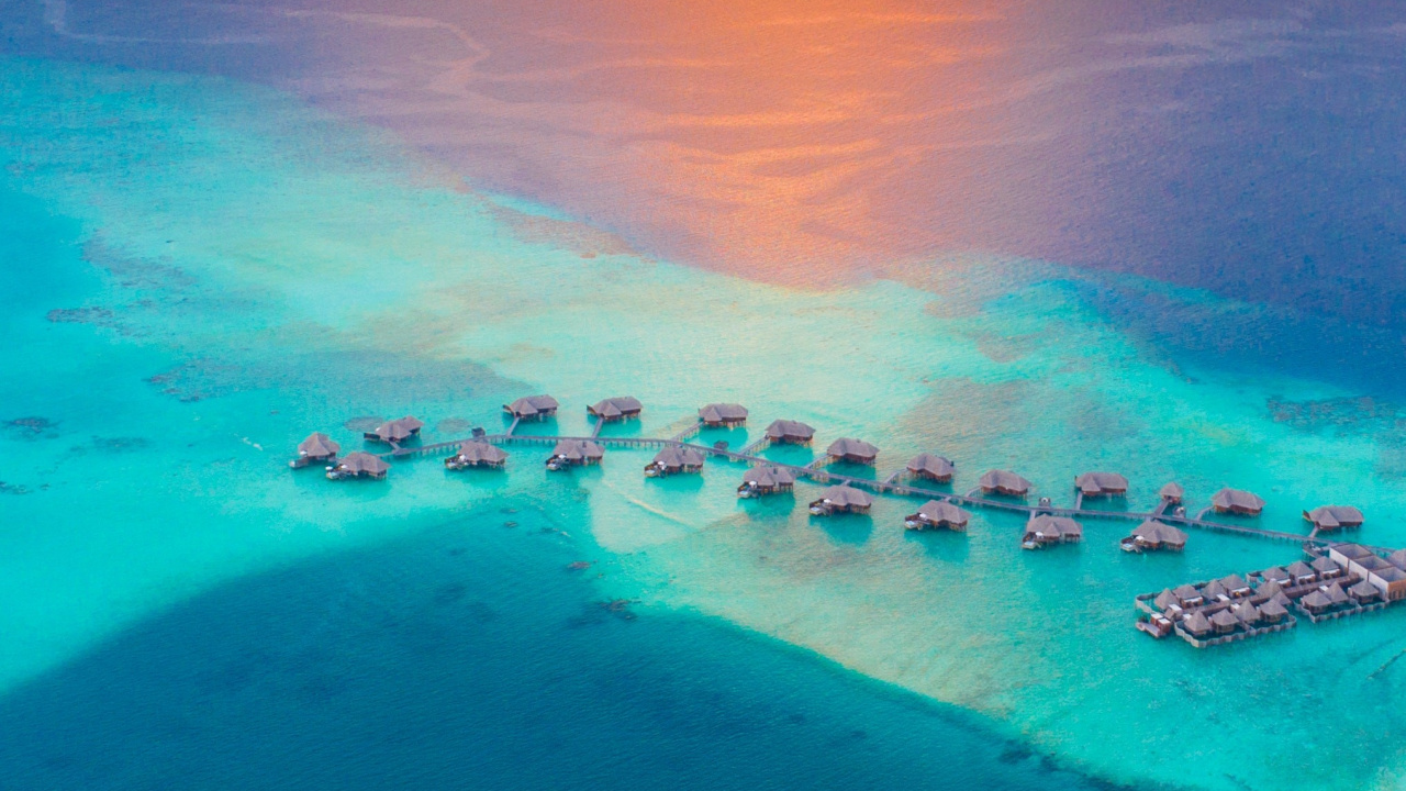 Обои борабора, Япония, вода, пляж, закат в разрешении 1280x720