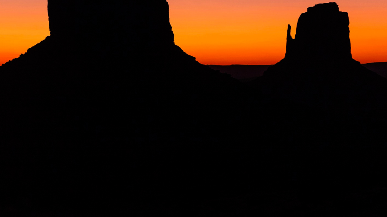 Обои долина монументов, Ольято-Памятник Долина, гора, природный ландшафт, сумрак в разрешении 1280x720