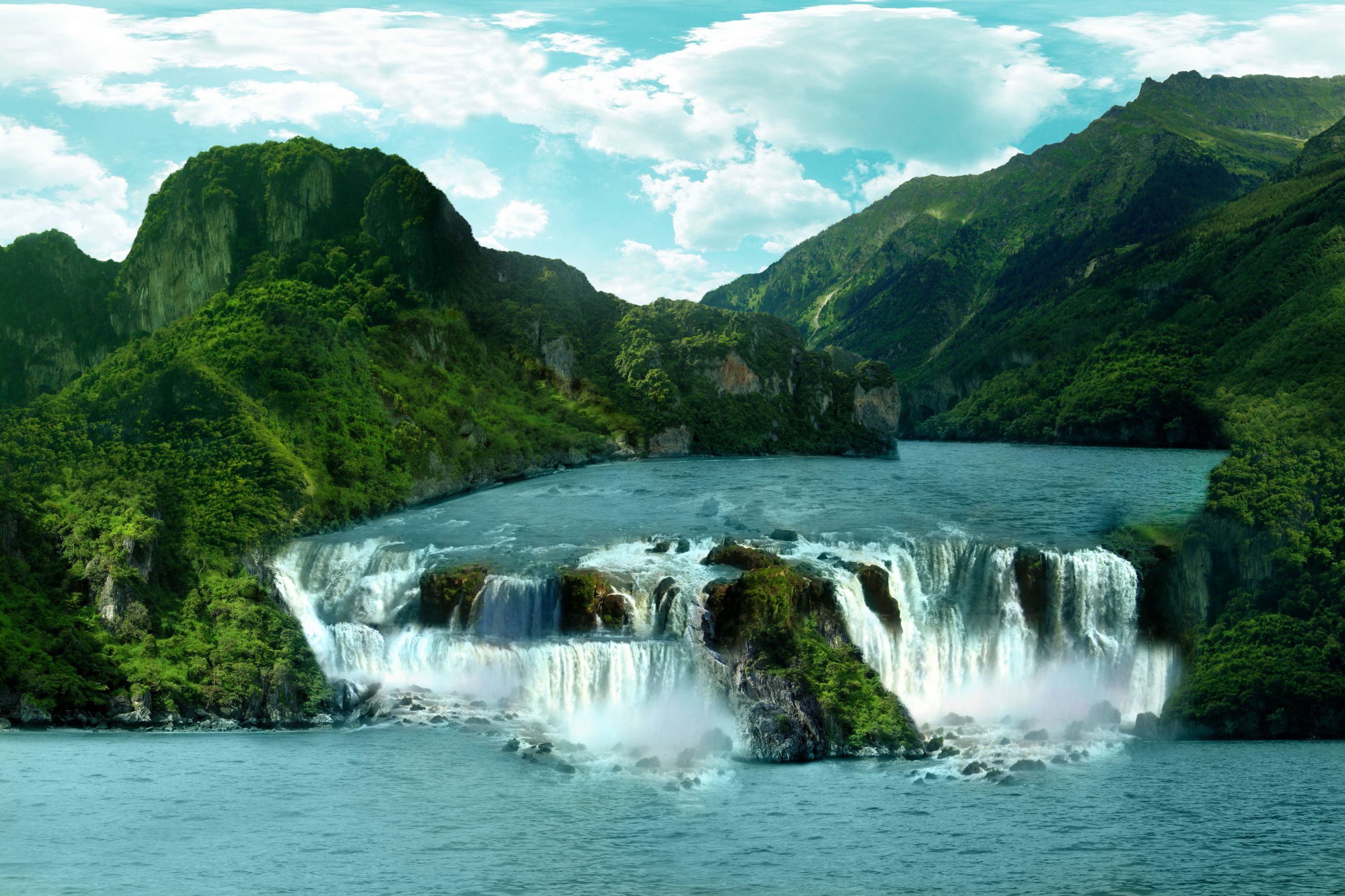 водопад фото высокого разрешения