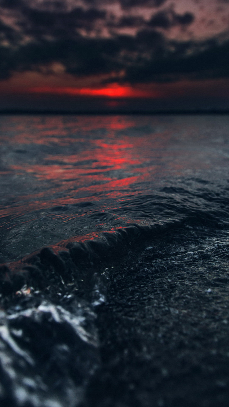 Обои море, океан, берег, облако, вода в разрешении 750x1334