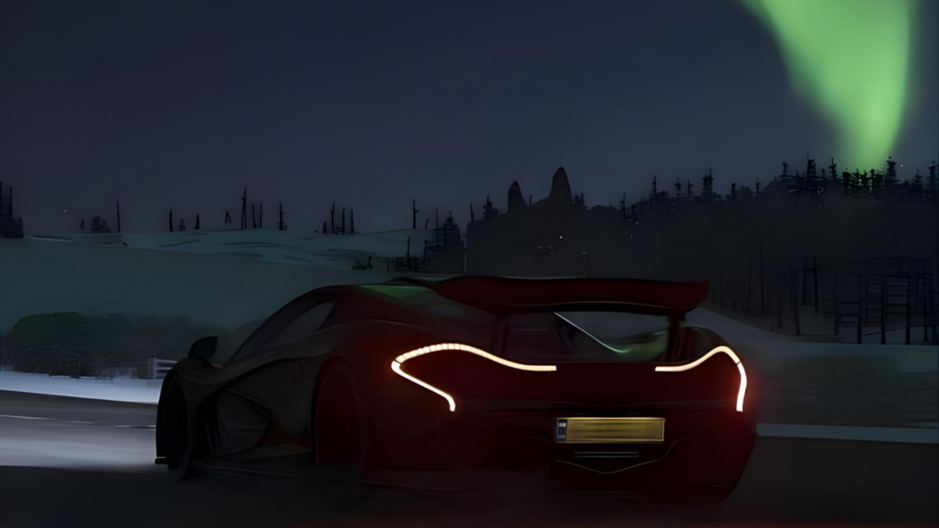 Обои Макларен северное сияние, спорткар, mclaren automotive, легковые автомобили, Макларен в разрешении 1366x768