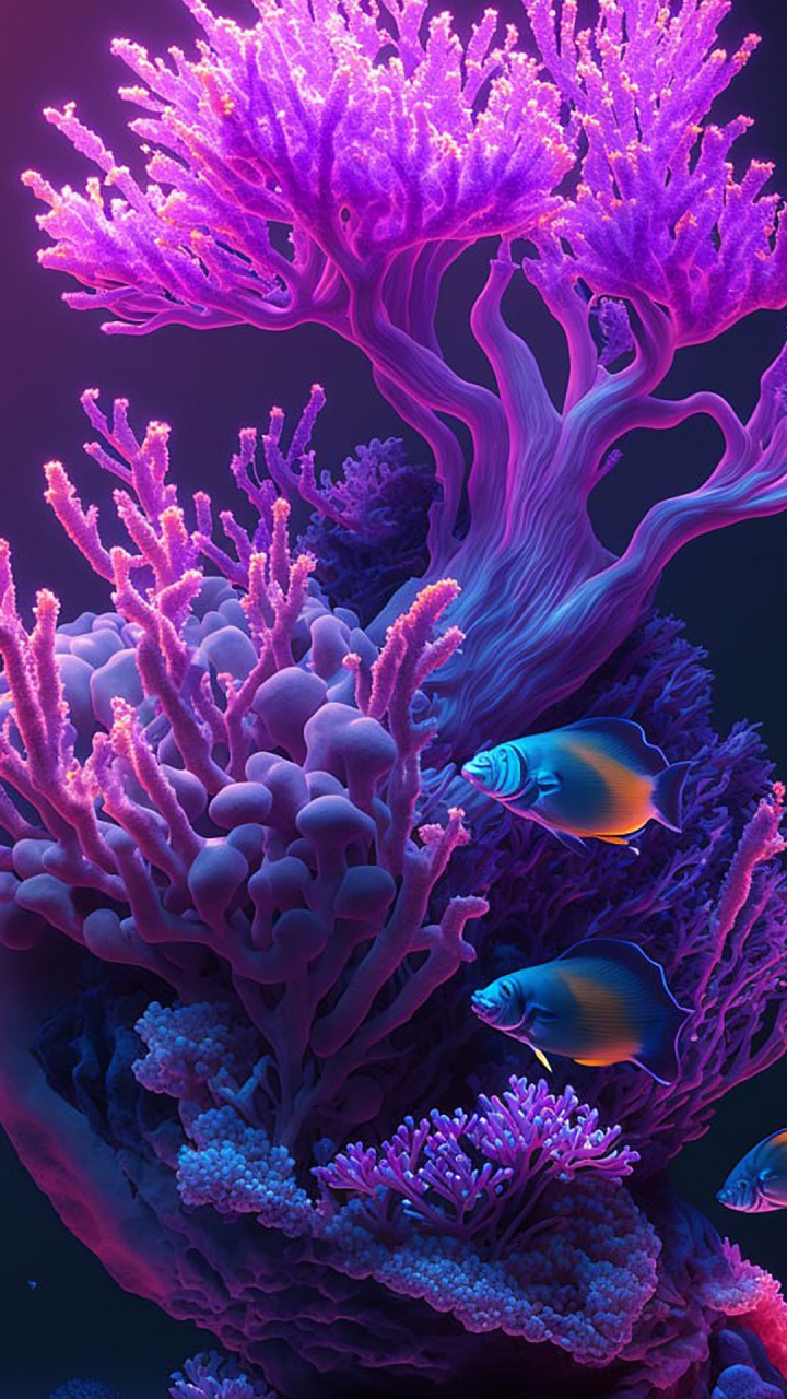 Обои коралловый риф, актиния, морская биология, Кораллов, морские анемоны и кораллы в разрешении 720x1280