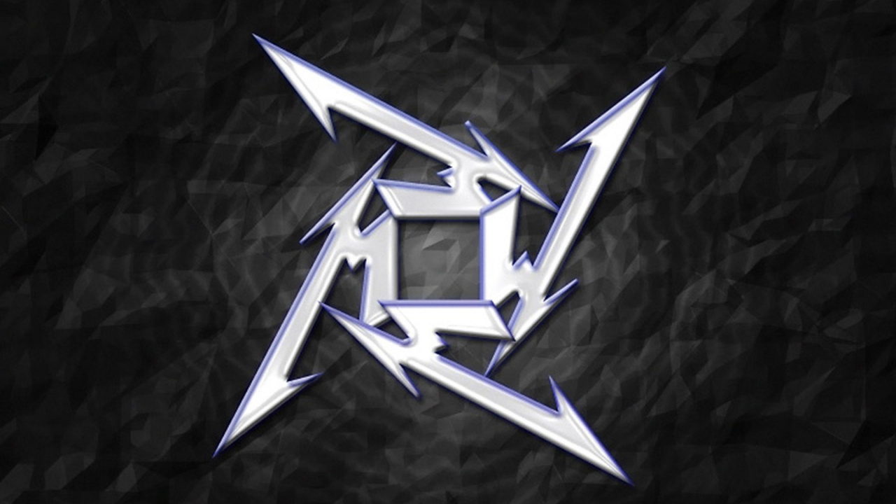 Обои Metallica, тяжелый металл, трэш, лого, графика в разрешении 1280x720