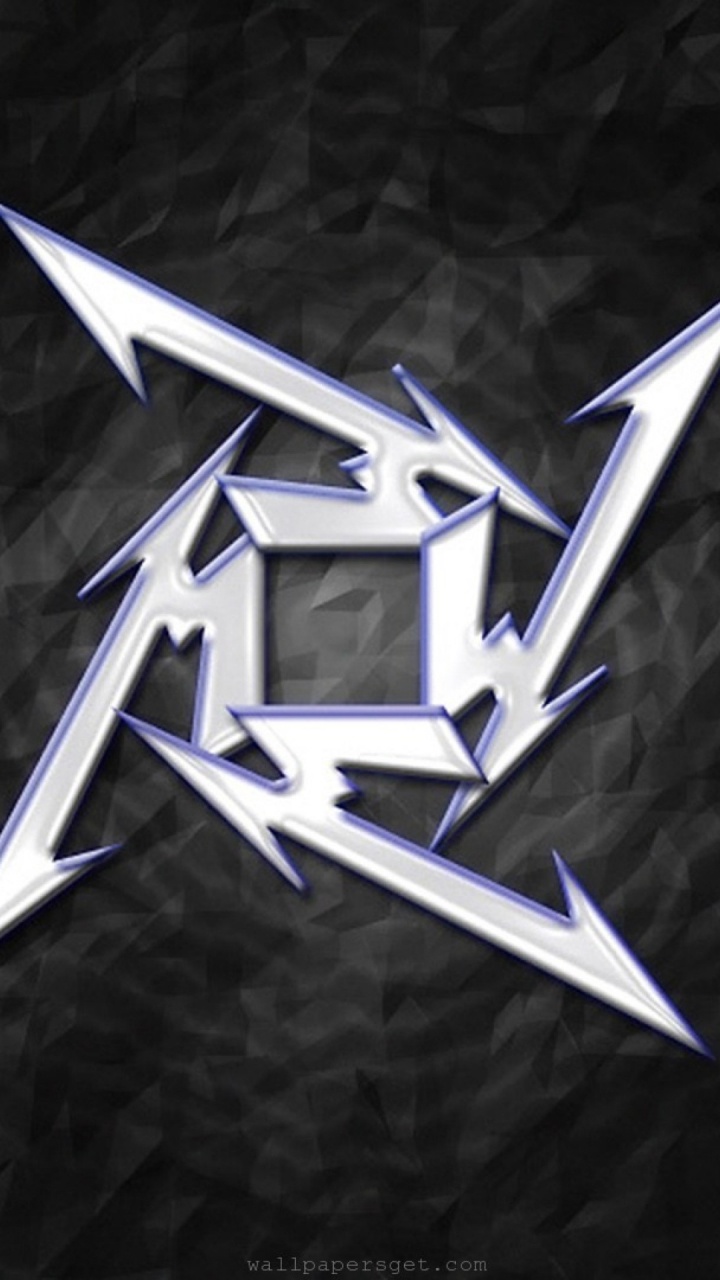 Обои Metallica, тяжелый металл, трэш, лого, графика в разрешении 720x1280