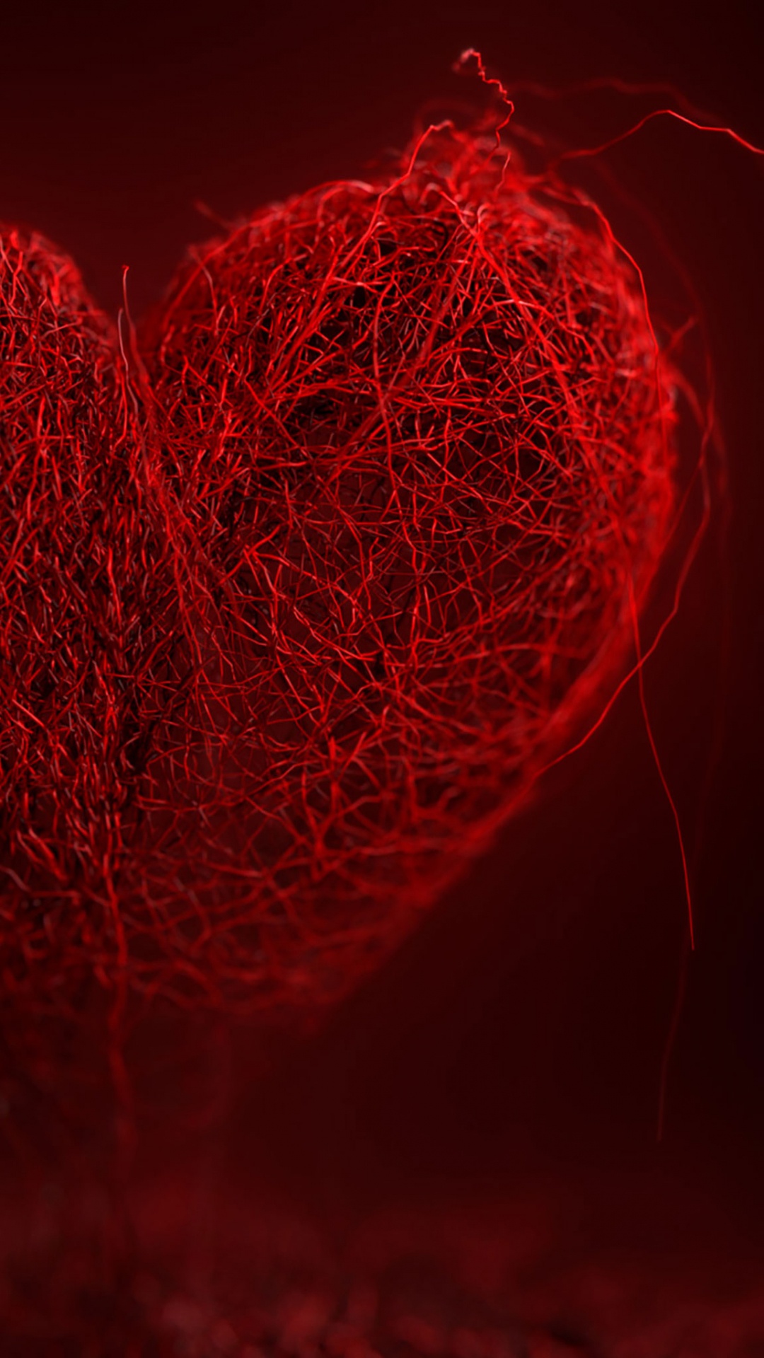 Обои День Святого Валентина, красный цвет, сердце, любовь, орган в разрешении 1080x1920