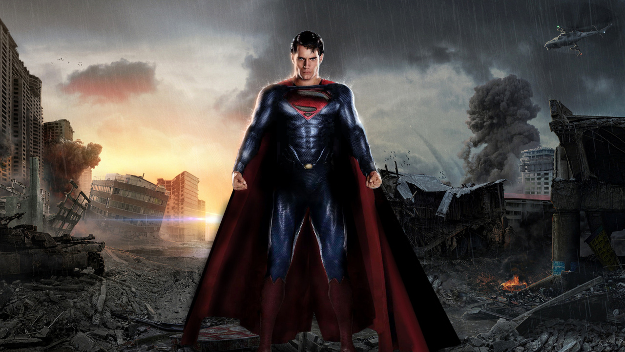 Обои Супермен, Лига справедливости, супергерой, темнота, Генерал Зод в разрешении 1280x720