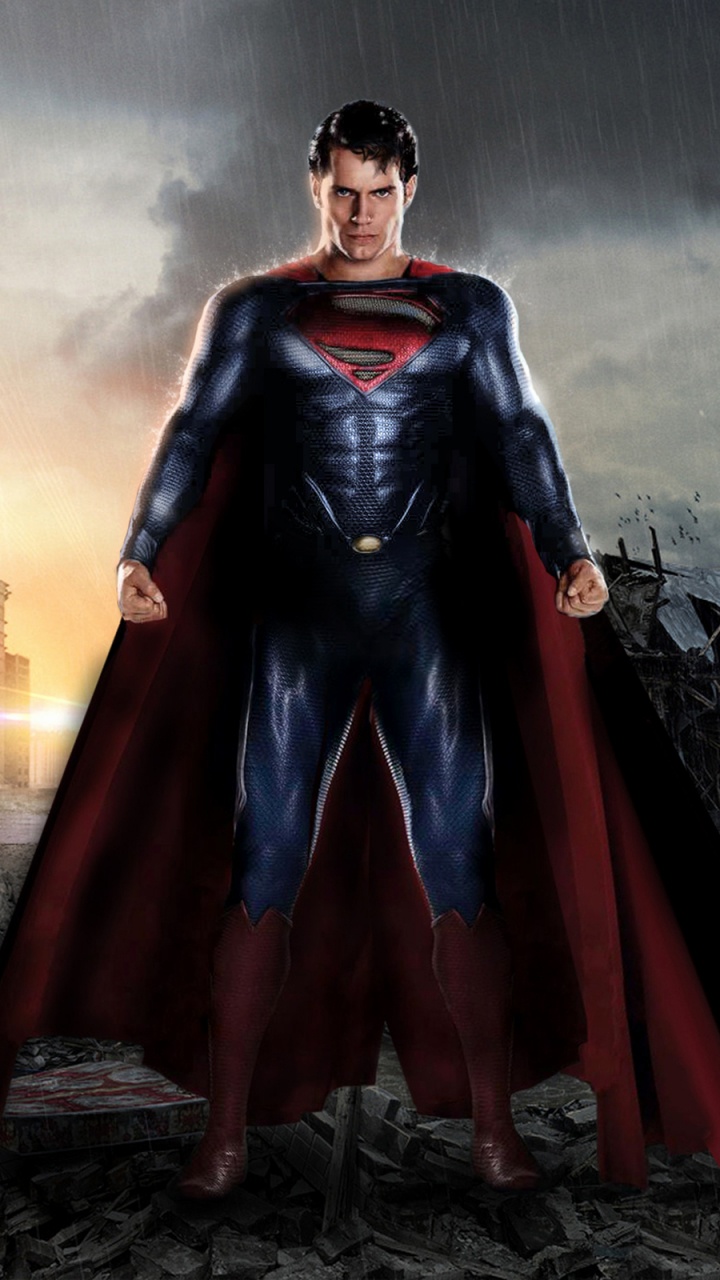 Обои Супермен, Лига справедливости, супергерой, темнота, Генерал Зод в разрешении 720x1280