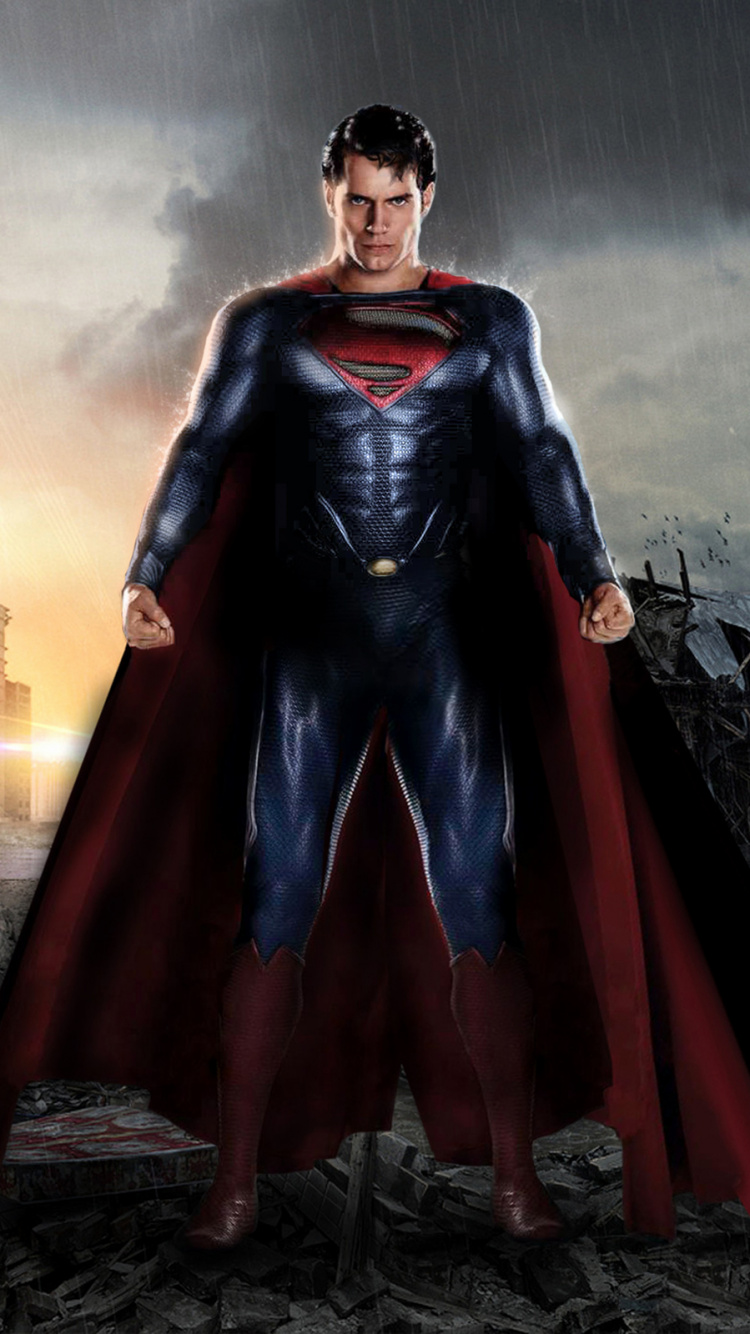 Обои Супермен, Лига справедливости, супергерой, темнота, Генерал Зод в разрешении 750x1334