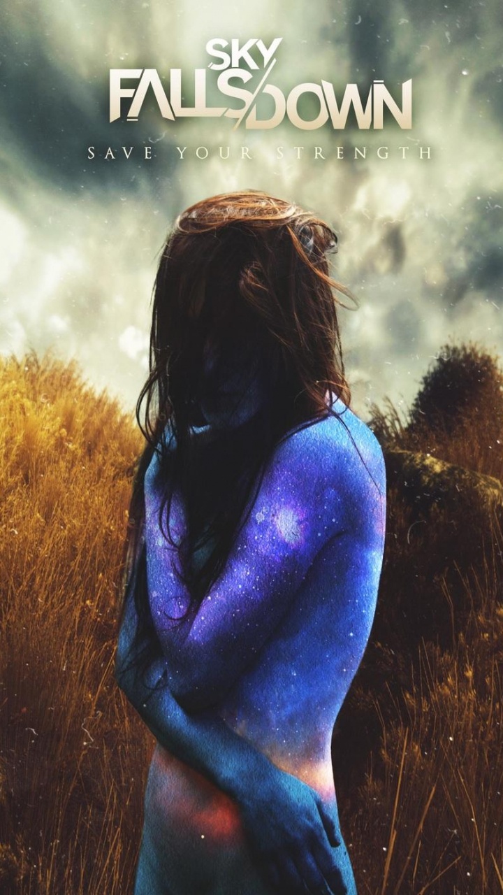 Обои Побереги Силы, Надпись на стене, небо, Ovtlier, трава в разрешении 720x1280